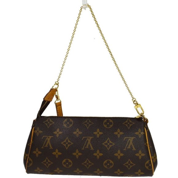 LOUIS VUITTON Eva 2Way Chain Shoulder Bag Monogram Leather Brown M95567 - Picture 16 of 16